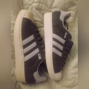 Adidas hemp olive green and White Sneakers